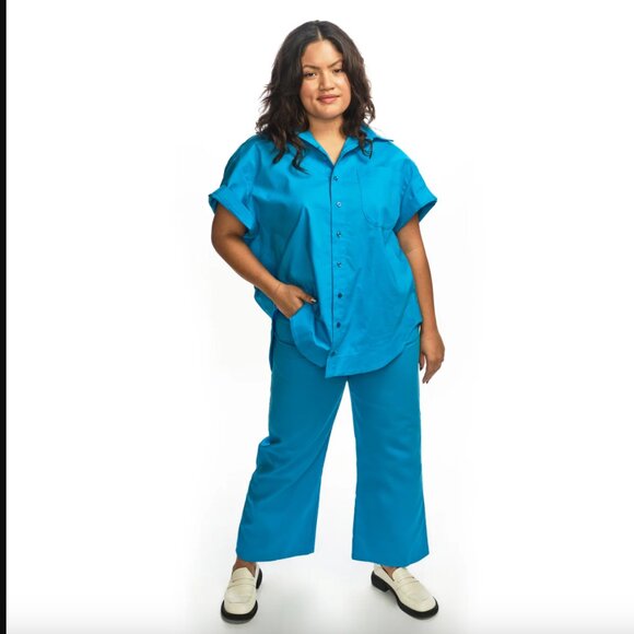 Boyko Booker High Waist Pants - Cerulean Blue 10 NWT - Picture 2 of 7